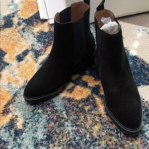 Quince Black Chelsea Boots size 8
